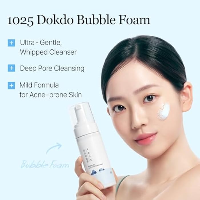 ROUND LAB 1025 Dokdo Bubble Foam Cleanser, Gentle Face Wash for Sensitive Skin, Low pH 5.5, Hydrating Korean Skincare, Soothing Panthenol & Deep Sea Water, Hypoallergenic, Fragrance-Free (5.07 Fl Oz) - Image 3