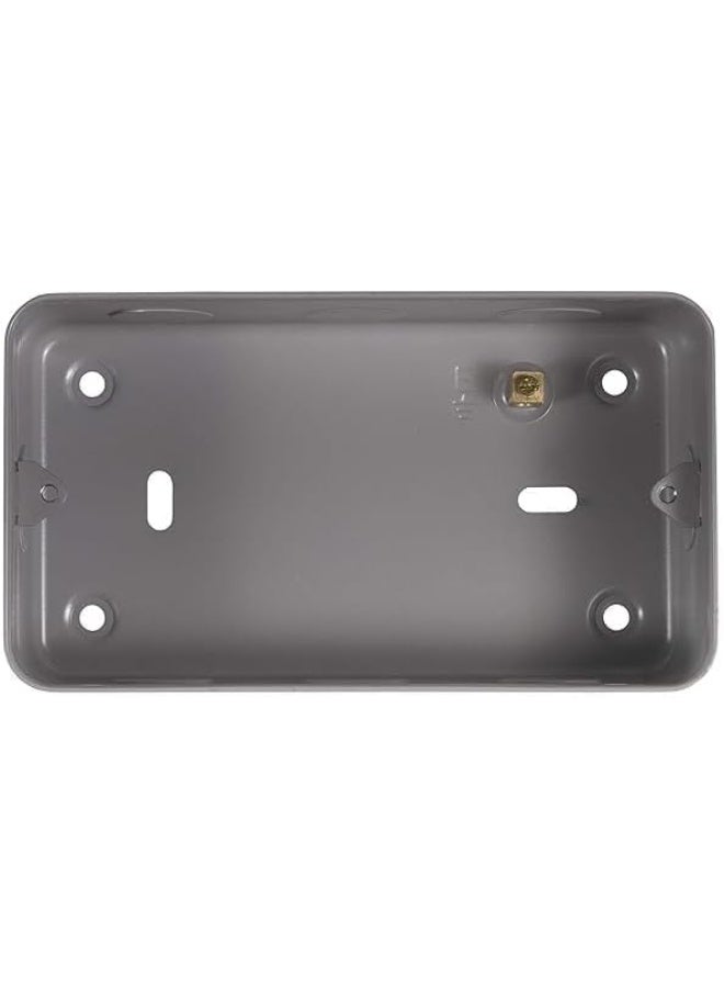 Melfi Metal Clade Electrical Wall Switch: Epoxy Gray Powder Coated For Enhanced Durability (Metal Clade Blank Box Only 6X3) - Image 2