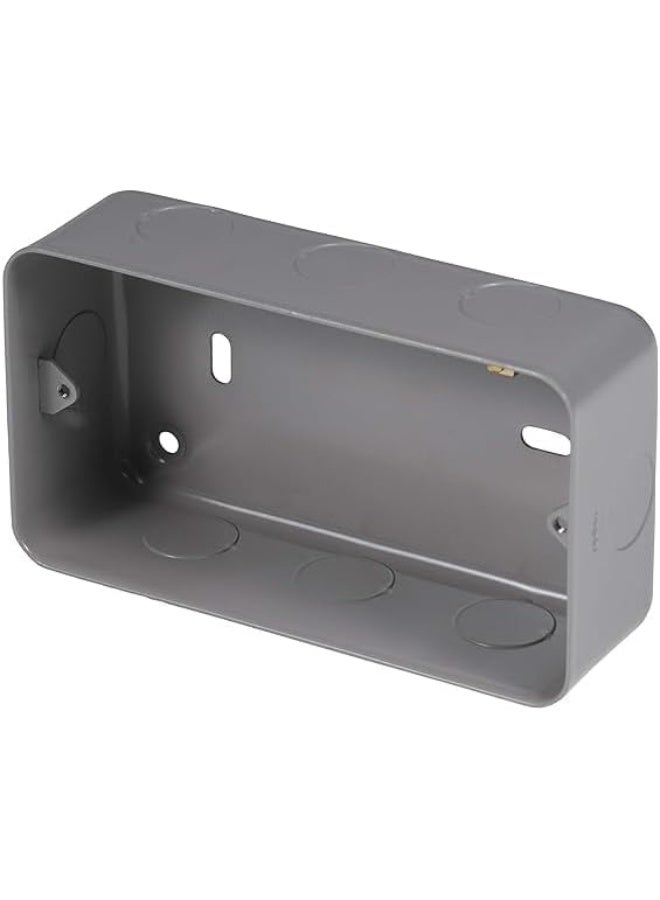 Melfi Metal Clade Electrical Wall Switch: Epoxy Gray Powder Coated For Enhanced Durability (Metal Clade Blank Box Only 6X3) - Image 5
