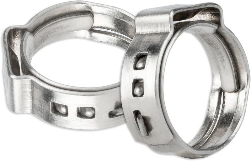 ISPINNER Pex Clamps, 50pcs 3/4 Inch 304 Stainless Steel Cinch Crimp Rings Pinch Clamps for PEX Tubing Pipe Fitting Connections - Image 1
