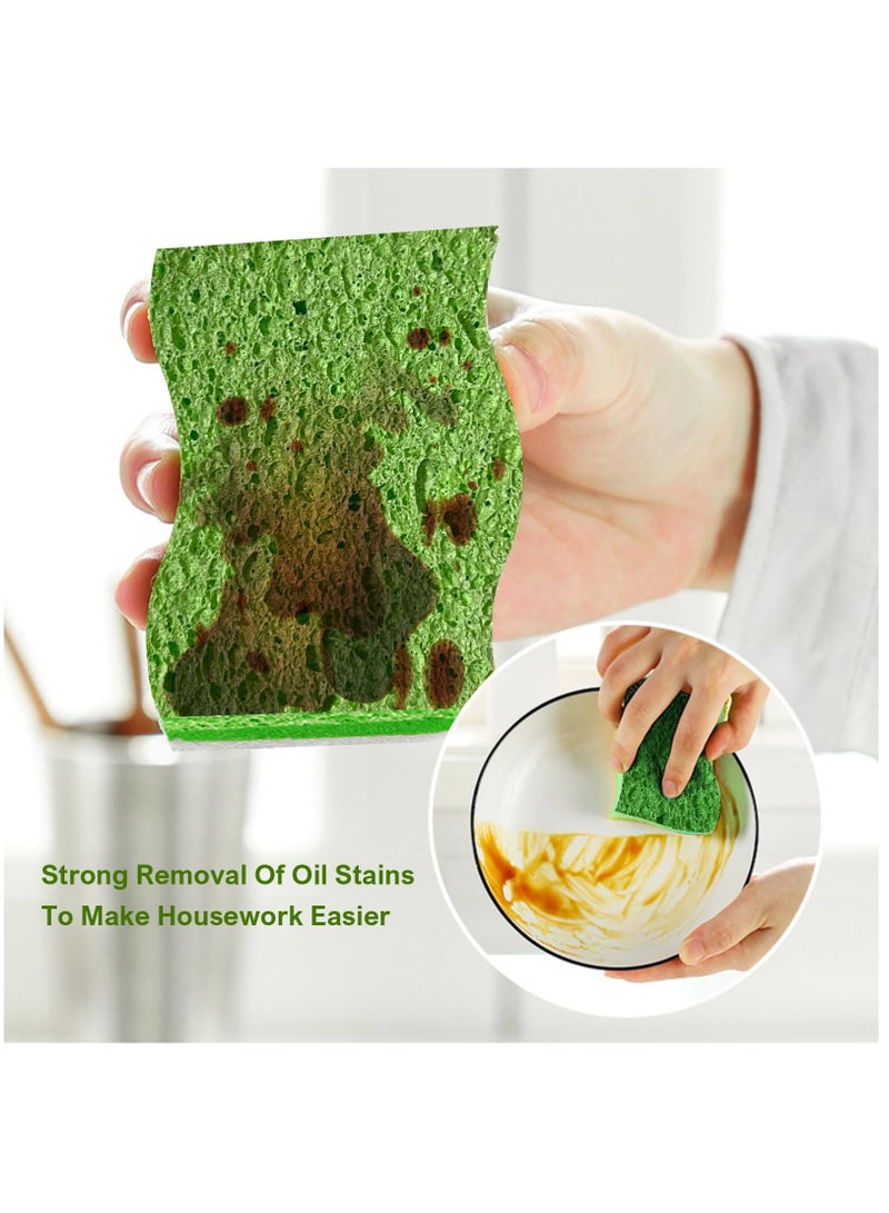 SYOSI 10 Pack Multi-Purpose Sponge Erasers  Heavy Duty Scrub Sponges - Eco-Friendly, Non-Scratch Cleaning Pads for Kitchen, Bathroom, Dishes, Pots, Pans - Safe on Non-Stick Cookware  Household Surfaces - Image 5