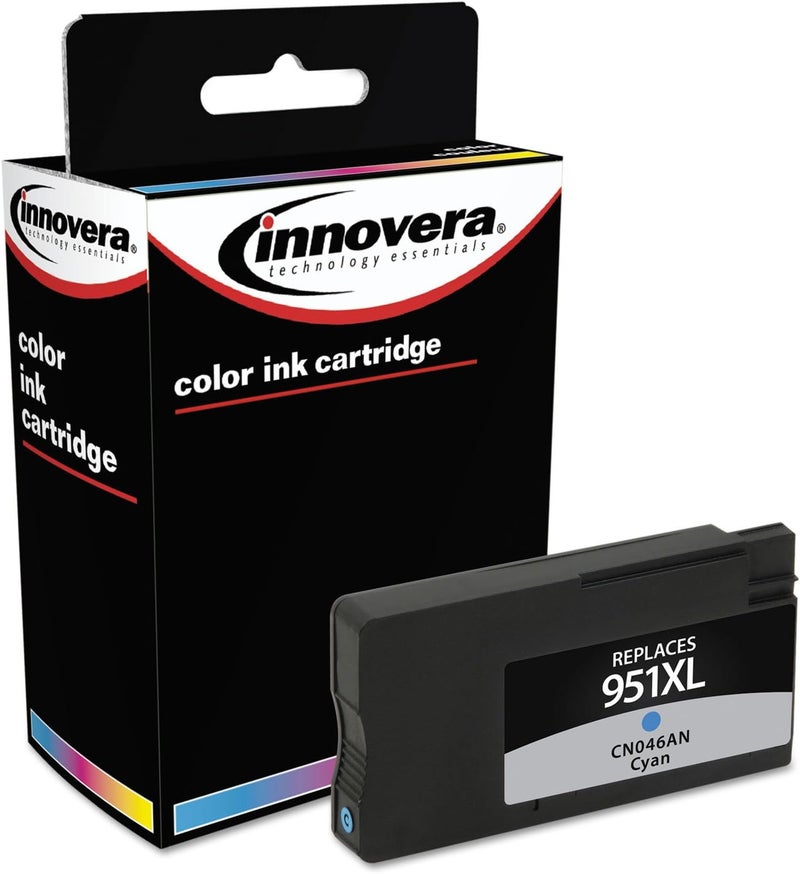 Innovera IVR951XLC 1500 PageYield Remanufactured HighYield Ink Replacement for 951XL CN046AN  Cyan - Image 1