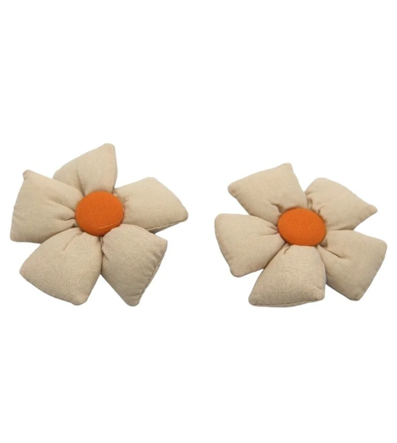 D'daniela Aida Glasses and Flower Shaped Clip Set For Babies and Girls - Beige
