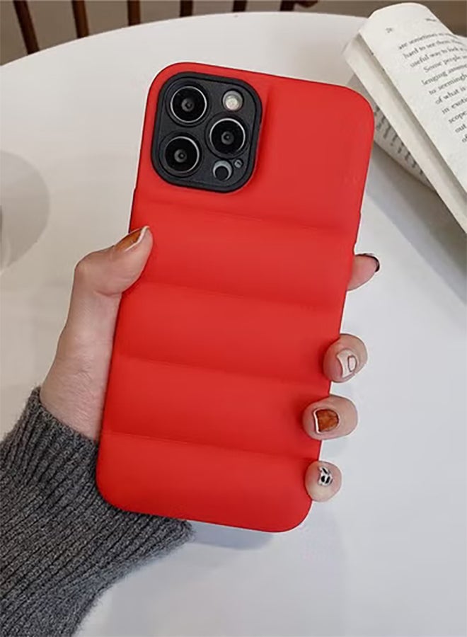 COVERSCART Red Puffer Jacket Case (Matte) for Apple Iphone 13 Pro Max - Image 3