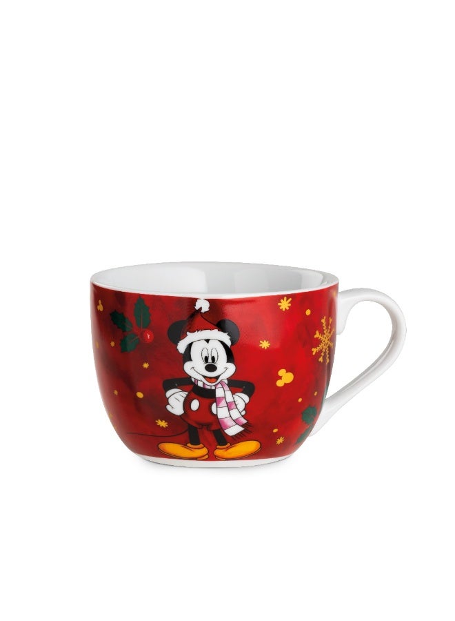 Egan Disney Winter Magic Breakfast Cup 520ml – Festive Holiday Porcelain Cup | ideal Christmas Gift for Disney Fans | Coffee, Tea & Hot Chocolate Mug