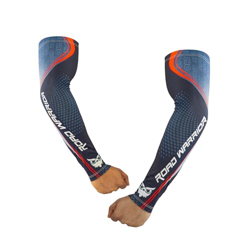 BADOWL ROAD WARRIOR Arm Sleeves – Cooling, Breathable, Quick-Dry Fabric, Non-Slip Elastic Fit, High Comfort, Ideal for Cycling, Running, Sports & Outdoor Activities - Image 1