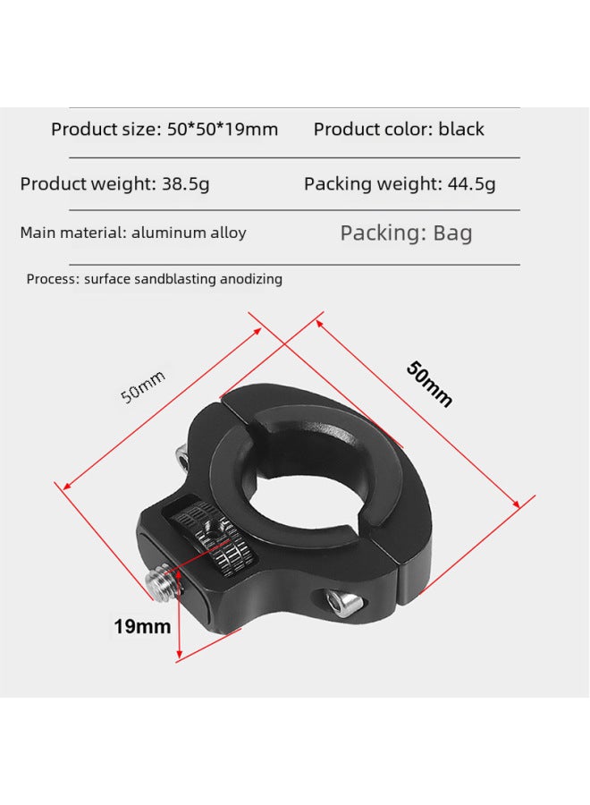 Generic 1/4 Screw Bicycle Clamp Sports Camera Tripod Bike Mount For 2232mm Handlebar Diameter Digital Computer Accessories-Color:Black And Red  - Image 3