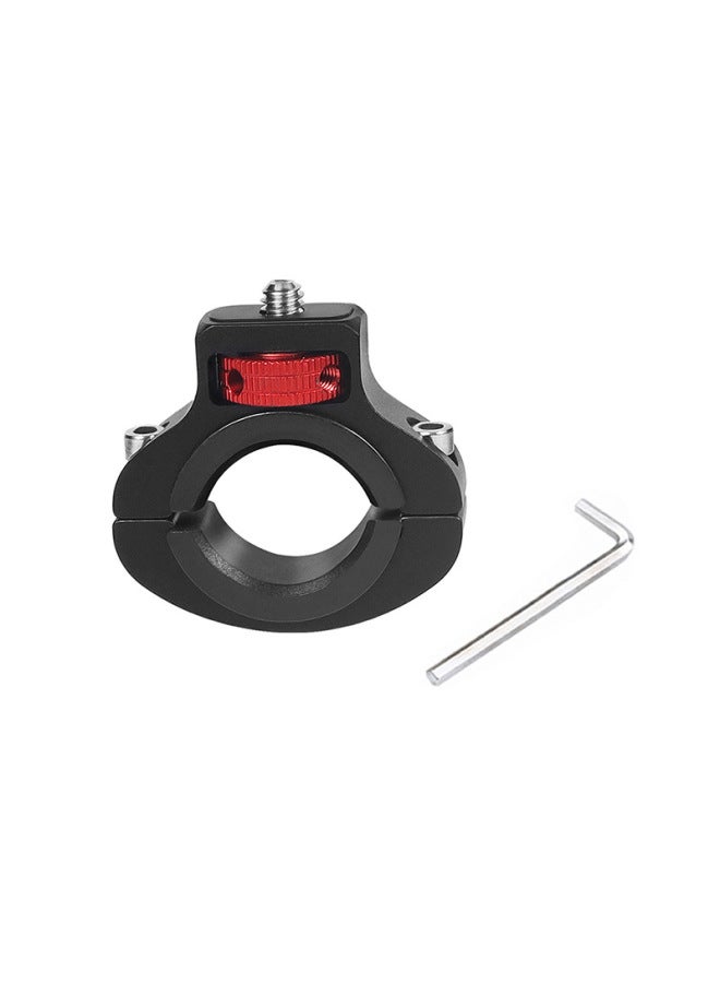 Generic 1/4 Screw Bicycle Clamp Sports Camera Tripod Bike Mount For 2232mm Handlebar Diameter Digital Computer Accessories-Color:Black And Red  - Image 1