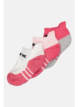 RBX Kids Girl Brand Logo Socks, Pink Combo  - Image 2