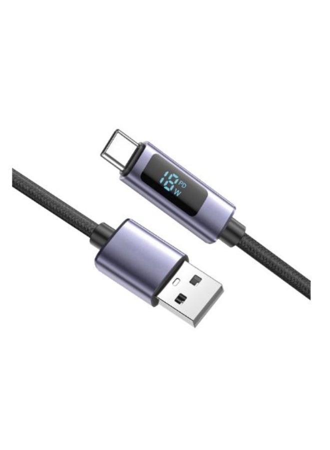 SOL 18W USB A toType-C Cable - Fast, Durable, and Heat-Resistant | SOL-DCN03 - Image 1
