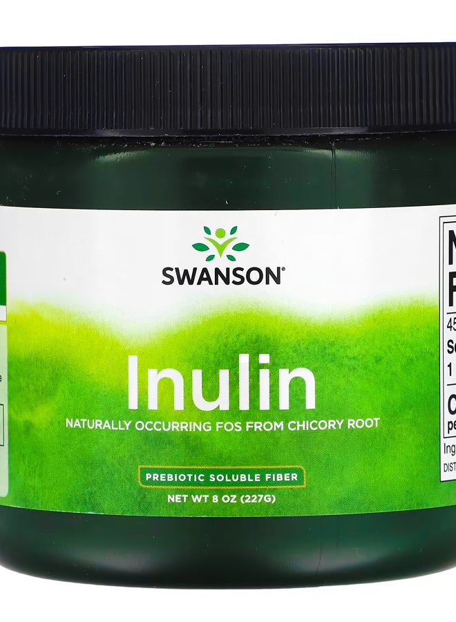 سوانسون الإينولين ، ألياف بريبيوتك قابلة للذوبان ، 8 أونصة (227 جم)