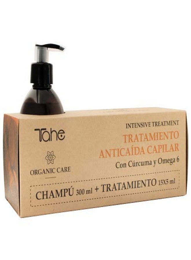 Tahe Organic Care Intensive Hair Loss Pack – Anti-Hair Loss Shampoo 300ml + Anti-Hair Loss Ampoule Treatment 15x5ml - Image 1