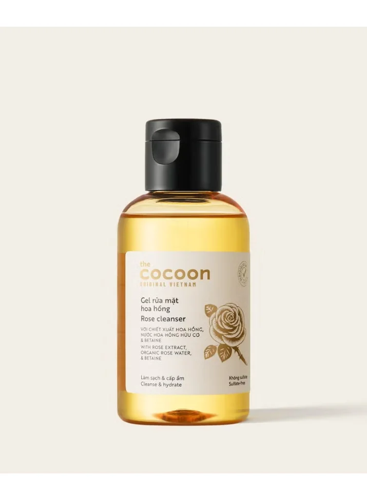 The Cocoon Original Vietnam  The Cocoon Original Vietnam Complete Rose Skincare Set, Hydrating Rose Cleanser, Bi-Phase Micellar Water, Rose Serum with HA, Aqua Gel Cream, Organic Rose Water Extract Face Care Kit, Vegan  | Best Price UAE