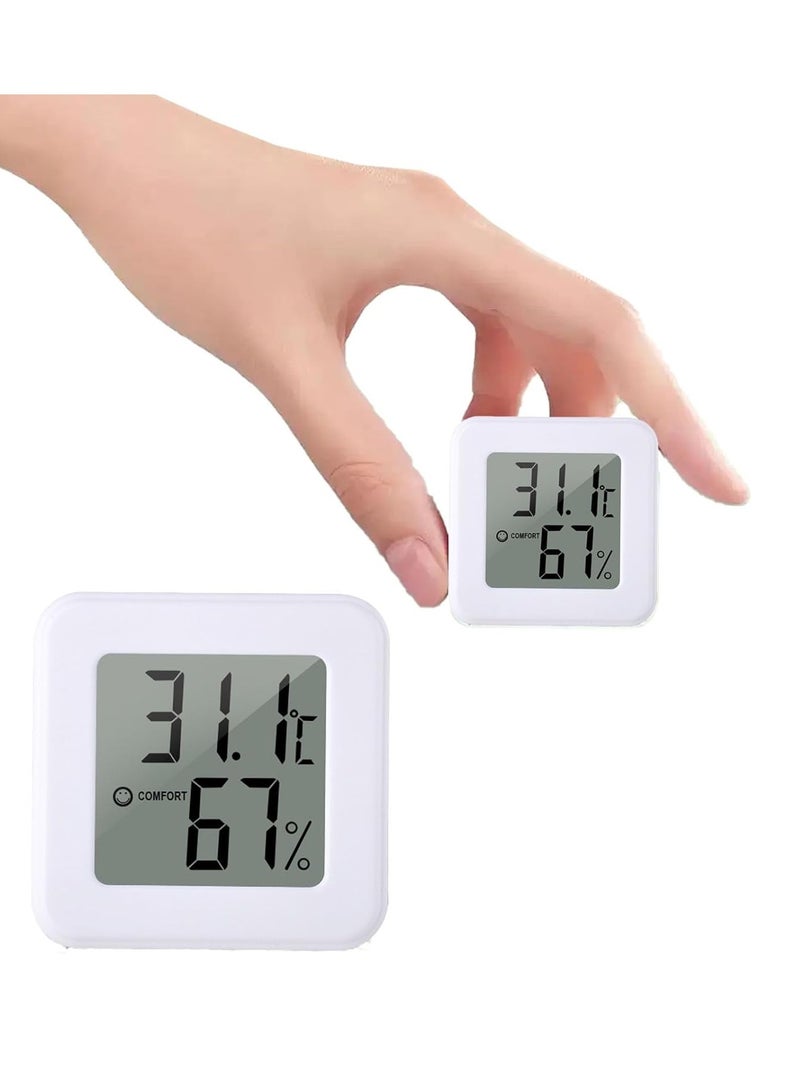 Mini Digital Electronic Thermometer and Hygrometer with LCD Display, Indoor Room Temperature Monitor, Portable for Home, Car, Office, Greenhouse, and Baby Room, Easy to Read - Image 1