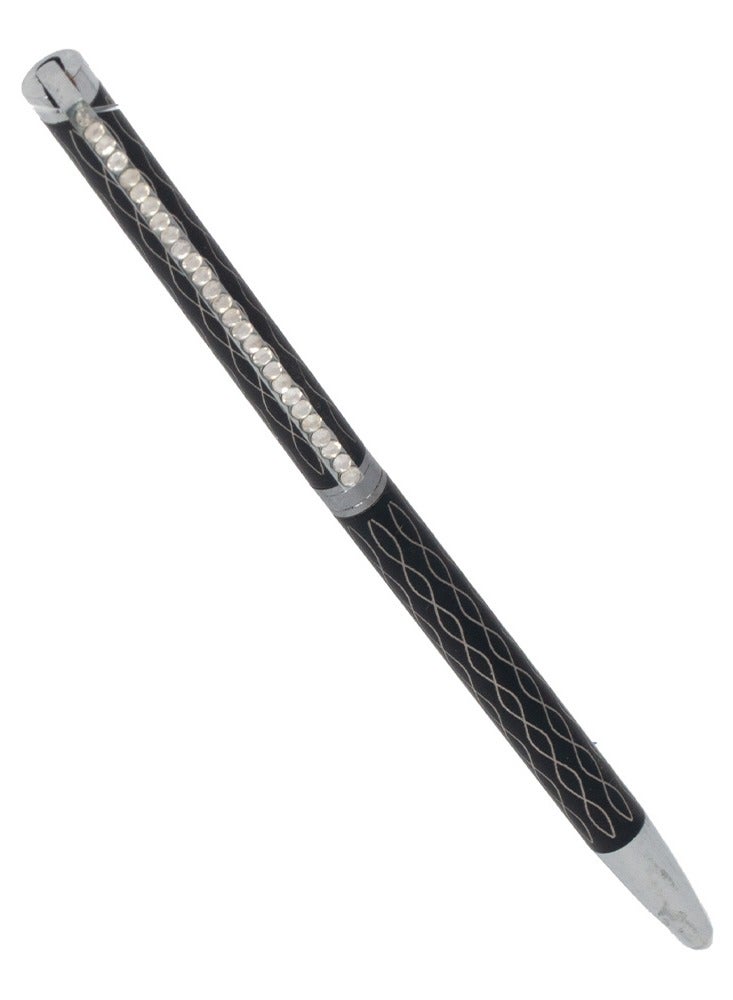 آر إس قلم مزين بالكريستال من RS - أسود - Image 1