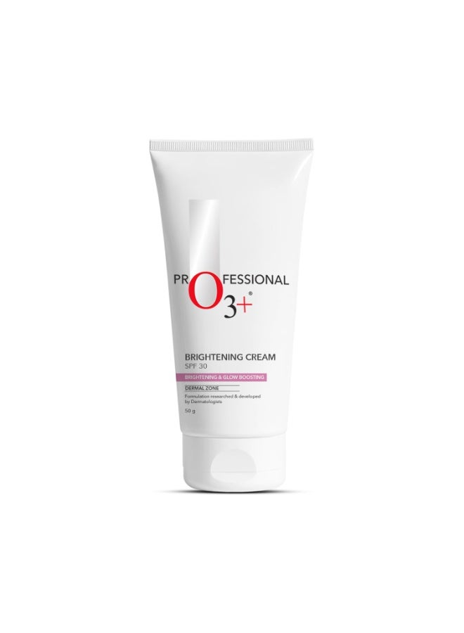 O3+‎ كريم تفتيح الوجه O3+ مع واقي شمس بعامل حماية SPF 30 لتفتيح البشرة، وحماية من الأشعة فوق البنفسجية UVA وUVB واسمرار الشمس، 50 غرام - Image 1