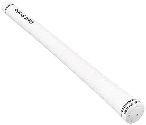 Golf Pride Tour Wrap Golf Grip - Comfortable, Durable Grip for Clubs - Classic Wrap Design with High-Tack Feel - Rubber Construction - Midsize - White - Image 4