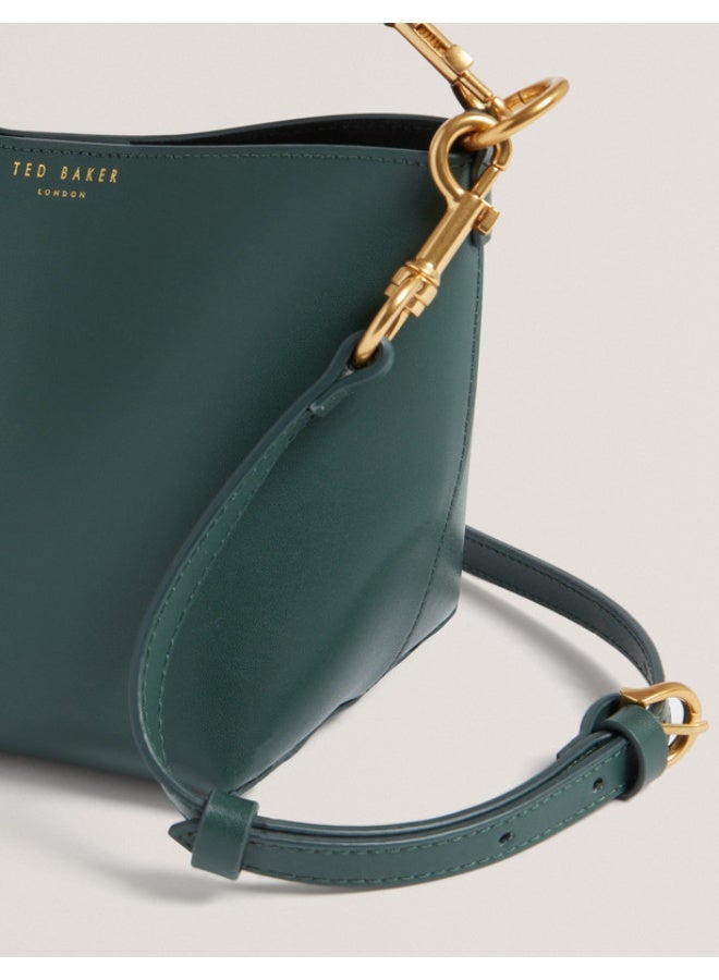 Ted Baker Weave Handle Leather Small Bucket Bag - Image 3