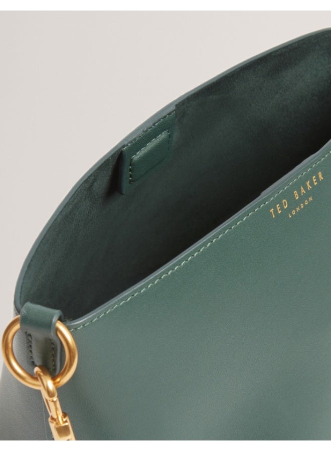Ted Baker Weave Handle Leather Small Bucket Bag - Image 5