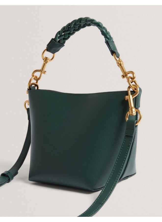 Ted Baker Weave Handle Leather Small Bucket Bag - Image 4