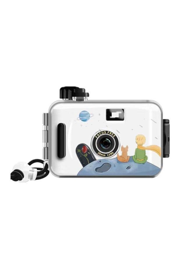 Generic The Birthday Gift Of The Girl Student's Entry-level Affordable Portable Camera-Color:Little W And Rose (Version) Gift Box Packaging - Camera + Gift Box (with 18 C41 Film) + Free  - Image 1