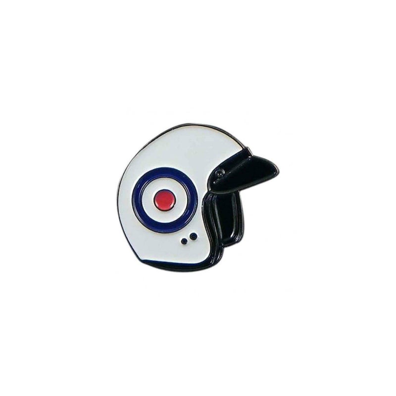 Generic GBJUK Roundel Helmet Scooter Vespa Mods Lambretta Pin Lapel Badge with Butterfly Clasp Back, Metal 