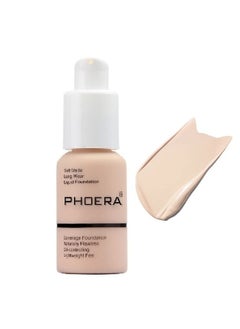 Phoera Flawless Soft Liquid Matte Foundation Durable Waterproof Oil Control Concealer 104  - Image 1