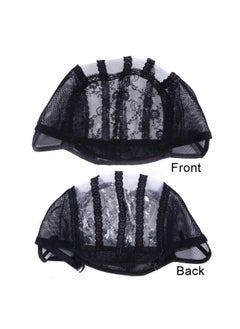 yantaisiyu 2 Pcslot Wig Caps For Making Wigs With Elastic Band On The Back Easy Weaving Ventilated Wig Caps With Plastic (Black M 22 Inch)  - Image 4
