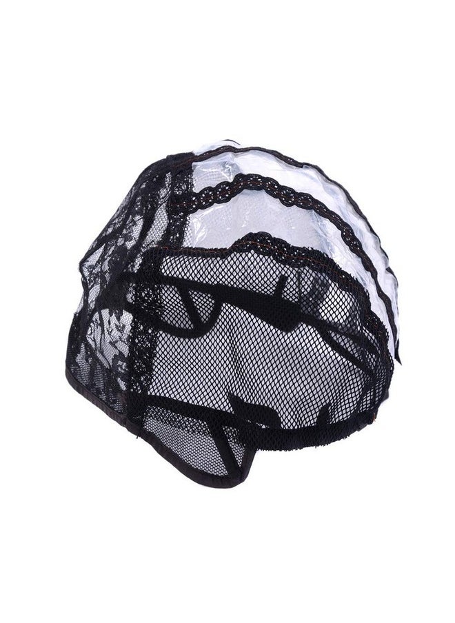yantaisiyu - 2 Pcslot Wig Caps For Making Wigs With Elastic Band On The Back Easy Weaving Ventilated Wig Caps With Plastic (Black M 22 Inch) - Image 1