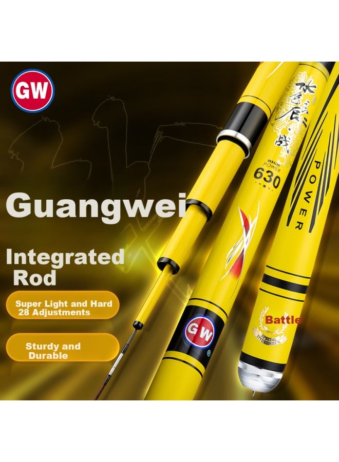 GW Guangwei (gw) Fishing Rod, 3.9 Meters, Water Color Liangchenzhan, Ultra-light, Ultra-hard, 28 Sections, Fishing Rod, Platform Fishing Rod, Hand Rod, Fishing Tackle, C Prehensive Rod - Image 1