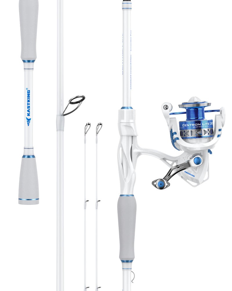 KastKing Centron Lite Travel Spinning Fishing Rod and Reel 6'6" M 2000 Reel Spinning - Image 1