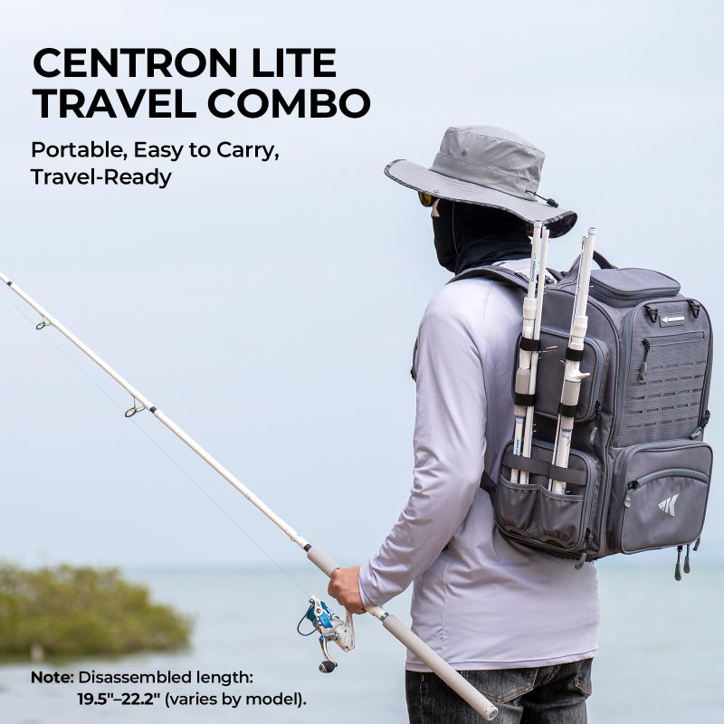 KastKing Centron Lite Travel Spinning Fishing Rod and Reel 6'6" M 2000 Reel Spinning - Image 2