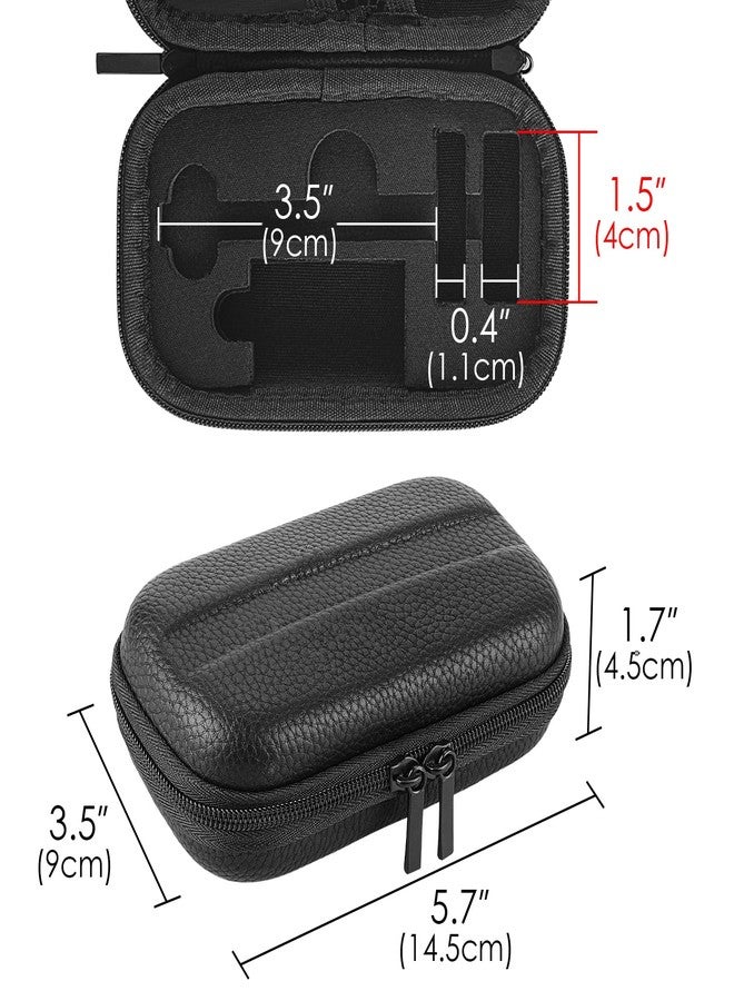 Linkidea Hard Travel Case Compatible with Vikings, Merkur, Shaving Revolution Double Edge Safety Razor, Storage Box Organizer for Safety Razor & Shaving Attachments (Lychee Vegan Leather) - Image 3