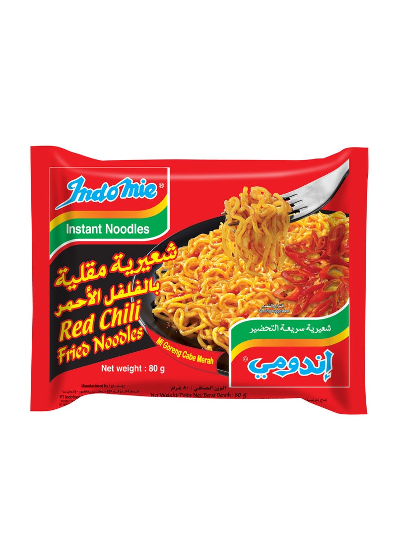 Indomie Red Chili Fried Noodles 5 x 80g - Image 2
