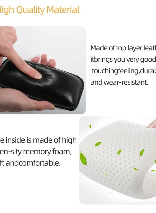SUJADE YAKEFLY 2 Pack Soft Car Center Console Knee Leg Elbow Cushion Pad,Universal Leather Car Armrest Pillow Car Knee Cushion Elbow Pillow Thigh Support Comfort Pillow,Automotive Interior Accessories - Image 5