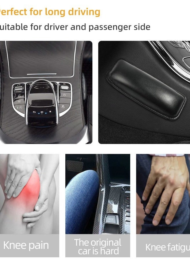SUJADE YAKEFLY 2 Pack Soft Car Center Console Knee Leg Elbow Cushion Pad,Universal Leather Car Armrest Pillow Car Knee Cushion Elbow Pillow Thigh Support Comfort Pillow,Automotive Interior Accessories - Image 3