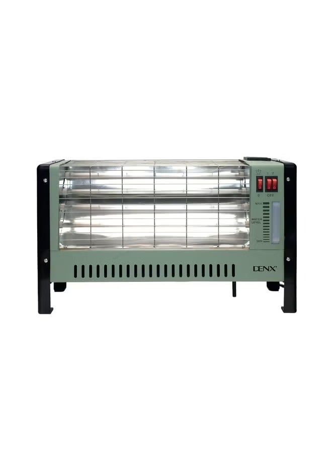 دينكس دفاية كهربائية DENX موديل DX2637 بقوة 1600 واط – تدفئة سريعة وآمنة مع تحكم بدرجة الحرارة، إعدادين للتدفئة، تصميم أنيق ومحمول مع حماية من الحرارة الزائدة للاستخدام المنزلي والمكتبي - Image 1