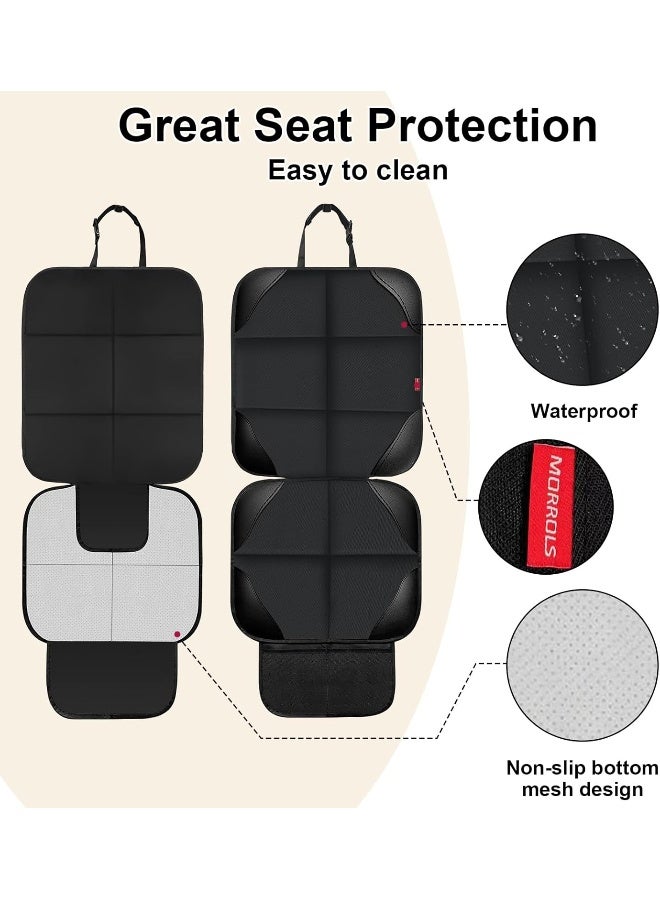 MORROLS Car Seat Protectors, 2 Pack Leather Seat Protectors for Child Car Seats - Image 4