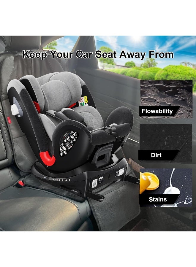 MORROLS Car Seat Protectors, 2 Pack Leather Seat Protectors for Child Car Seats - Image 3