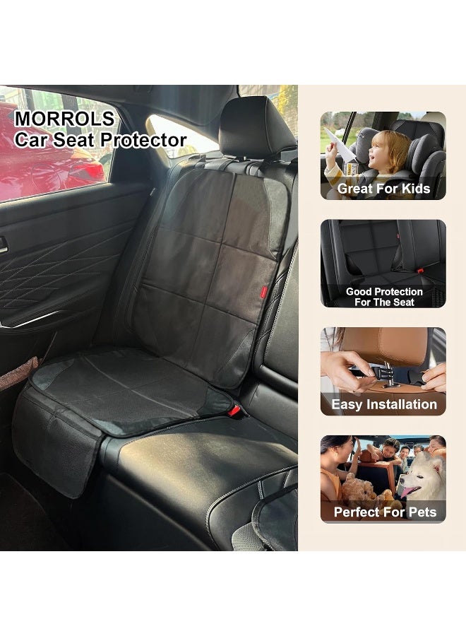 MORROLS Car Seat Protectors, 2 Pack Leather Seat Protectors for Child Car Seats - Image 5