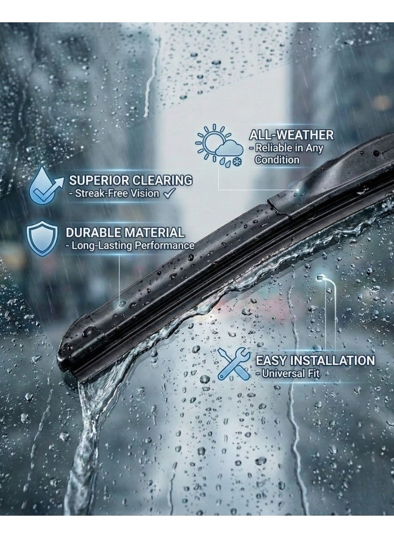 سبايدر "مجموعة شفرات مسّاحات سبايدر 22 و16 بوصة – متينة، أداء سلس، حماية لجميع الأحوال الجوية" - Image 3