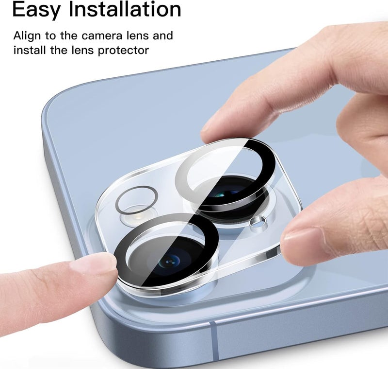 GadgetBite Tempered Glass Camera Lens Protector For Iphone 14 (6.1'')& iPhone 14 Plus (6.7''),Ultra Clear Anti-Explosion 9H Hardness Gl.ass Camera Lens Protector Compatible with (iPhone 14/14 Plus) - Image 2