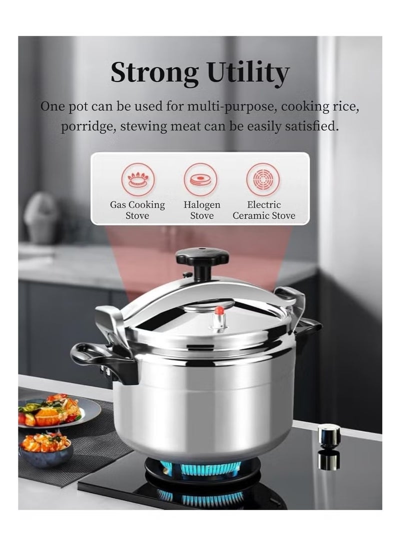 DINEX High Quality Aluminum Pressure Cooker 7L Capacity - Safe and Heavy Duty Fast Cooking Pot DX3428 - Image 2