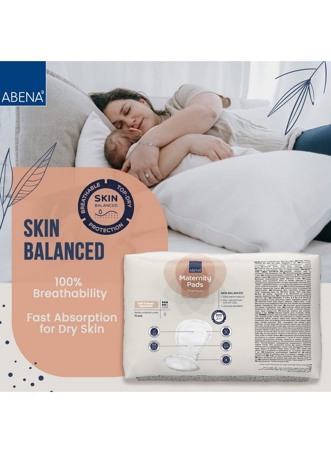 Abena Abena Premium Maternity Pads for Women Super Absorption, Soft Disposable Pads, Breathable and Skin Friendly for After-Delivery Incontinence, Postpartum Essentials, Maternity Pads After Birth, 15 Count  - Image 4