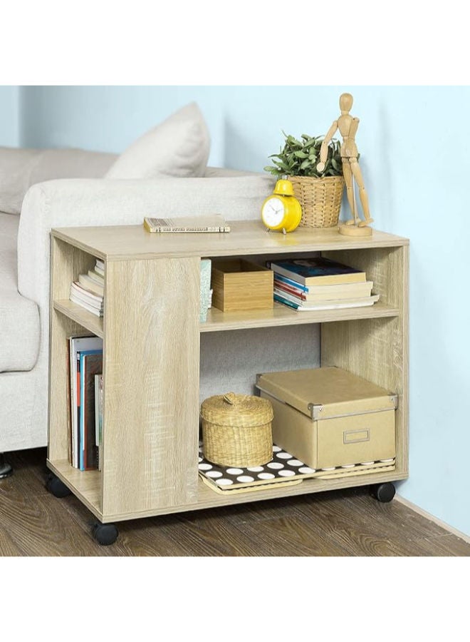 طاولة جانبية Home Gallery مع رفوف تخزين – الأبعاد: 70 × 61 × 35 سم، إضافة عملية وأنيقة لأي غرفة - Image 3