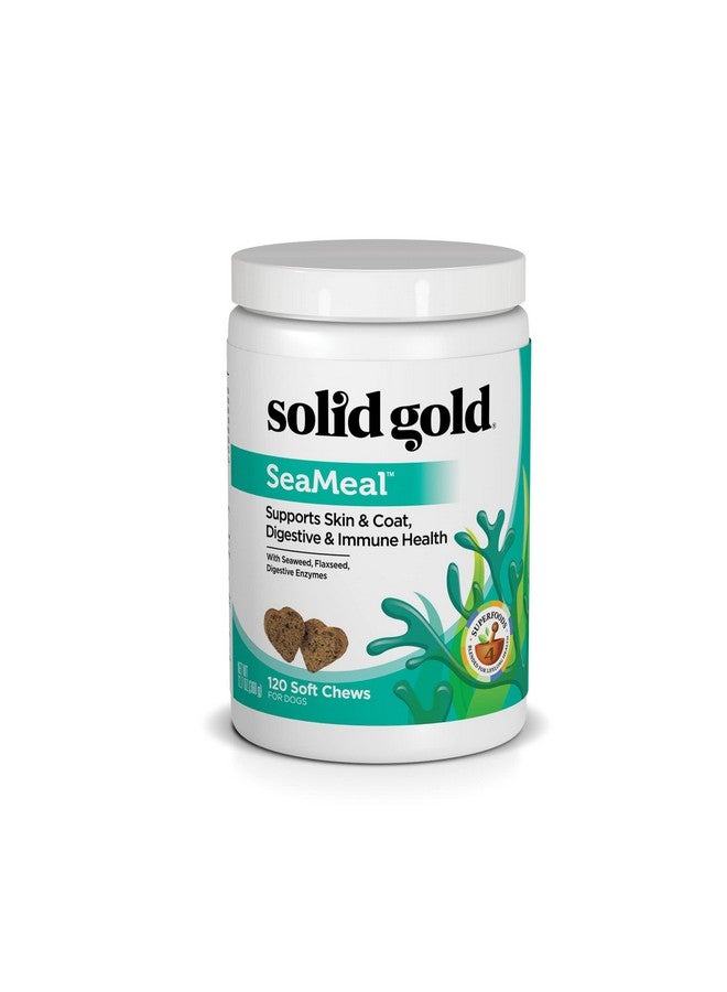 Solid Gold Vitamins and Supplements for Dogs and Cats - Soft Chews Multivitamin with Omega 3, Digestive Enzymes, 120 Count - Image 1