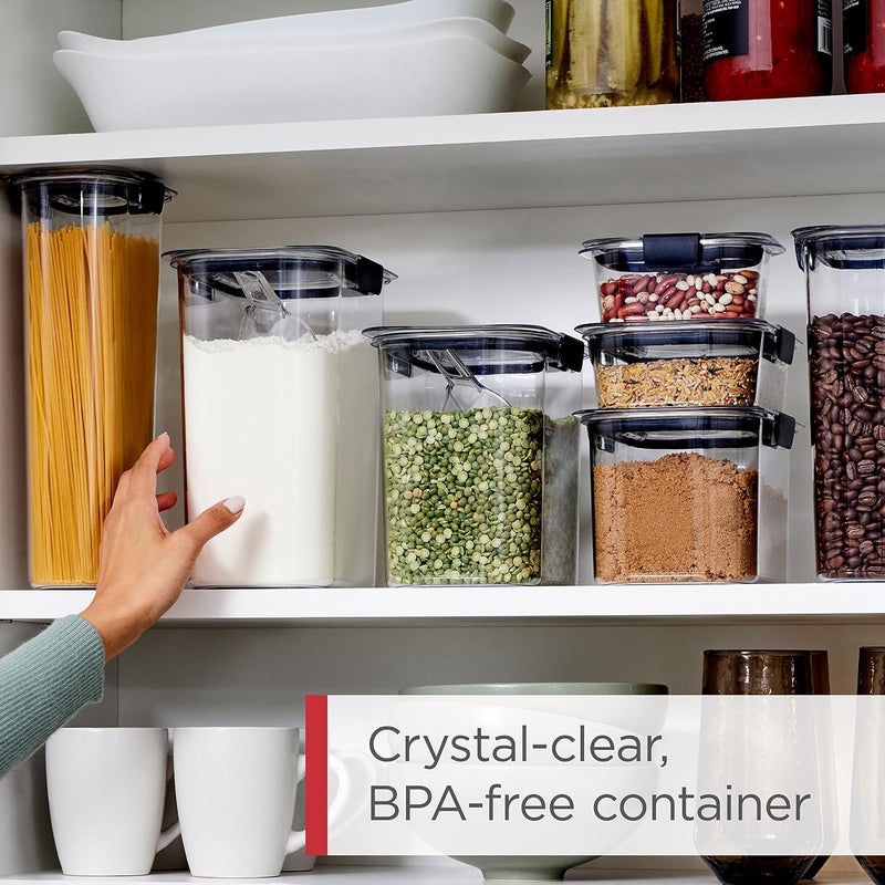 Rubbermaid Brilliance Airtight Cereal Food Storage Container, 32oz, BPA-Free, Shatterproof, Dishwasher-Safe - Image 2