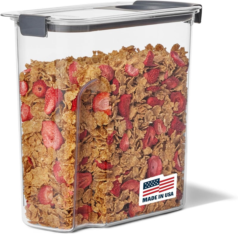 Rubbermaid Brilliance Airtight Cereal Food Storage Container, 32oz, BPA-Free, Shatterproof, Dishwasher-Safe - Image 1