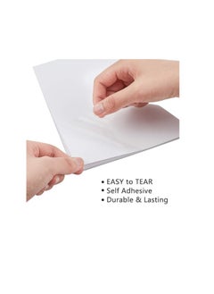 Kalon A4 200Gsm Glossy Transparency Waterproof  Clear inkjet sticker 50 sheets Pack for Labels Self-Adhesive  - Image 3