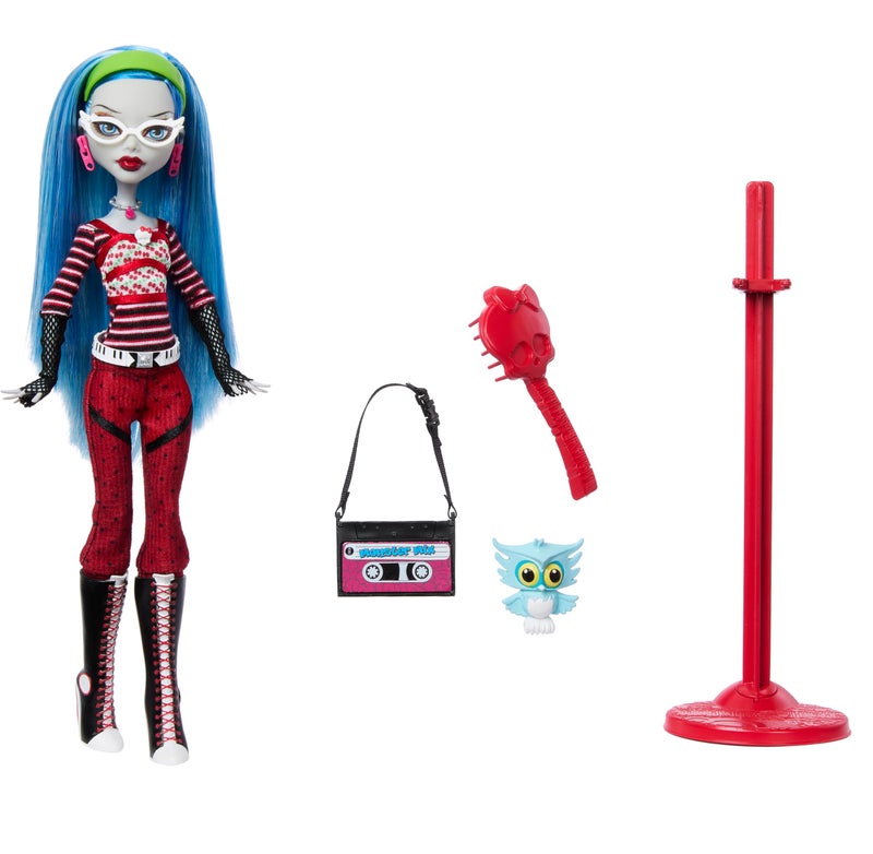 Monster High Booriginal Creeproduction Doll, Ghoulia Yelps Collectible Reproduction with Doll Stand, Diary & Pet Owl Sir Hoots A Lot - Image 5